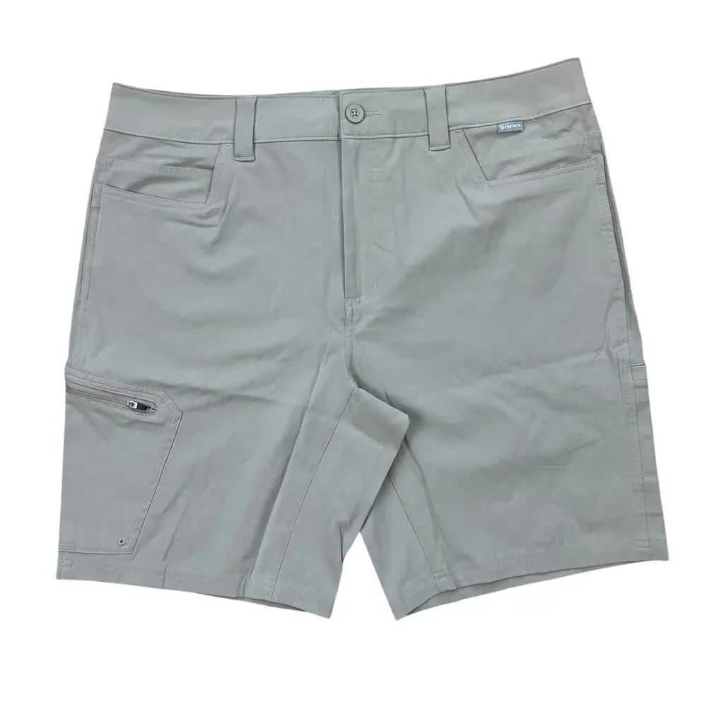 Simms Challenger Fishing Shorts Mens 36 Khaki Performance Stretch Cargo NWT 9